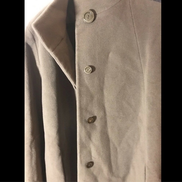 NWT‎ $985 Cinzia Rocca DUE Wool Blend Stand Collar A-Line Coat Mocha [SZ 22W ] - Picture 4 of 8